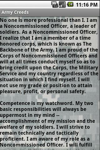 Army Creeds & Info Free