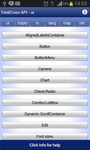 TotalCross API samples