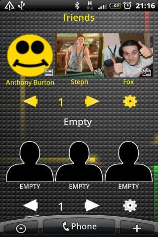 Favourite Contacts Widget