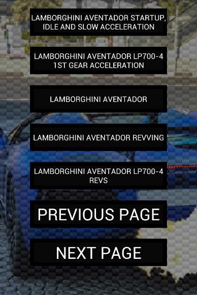 Engine sounds of Aventador