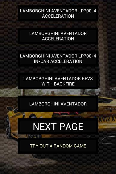 Engine sounds of Aventador