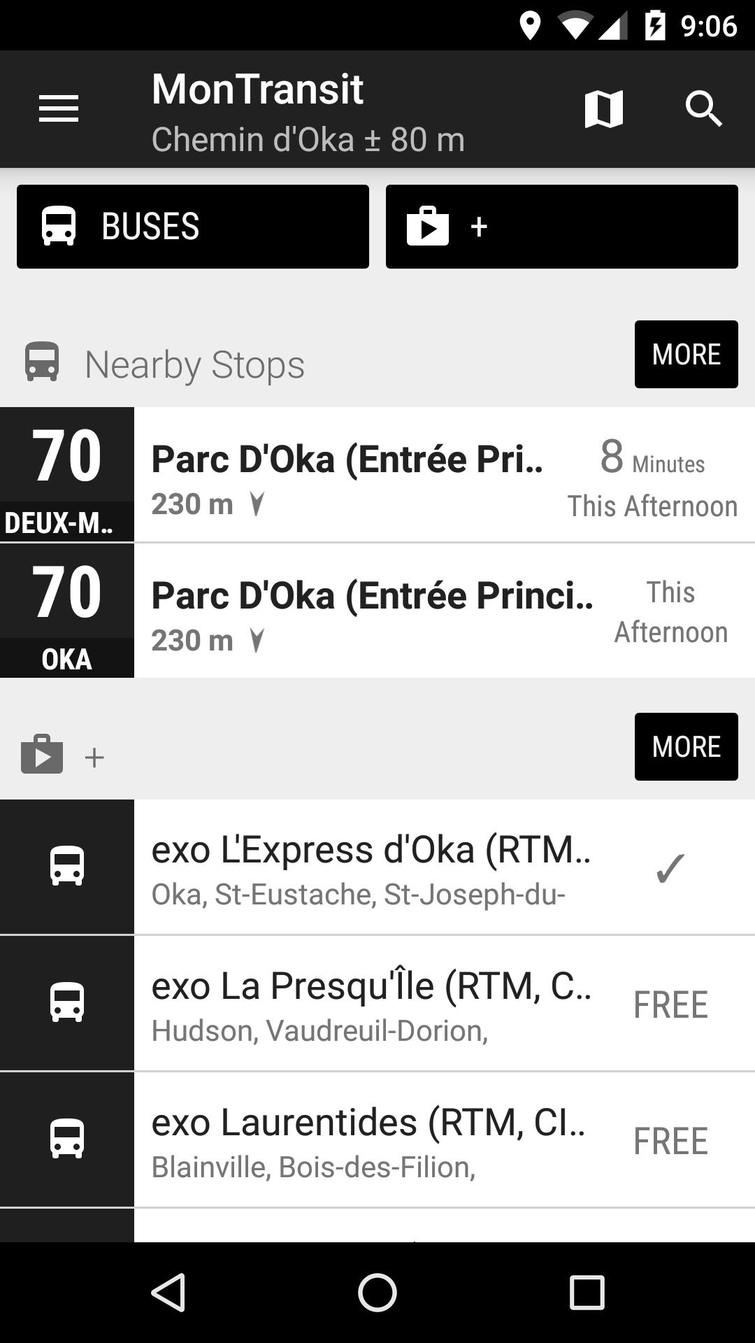exo Oka Express Bus - MonTransit