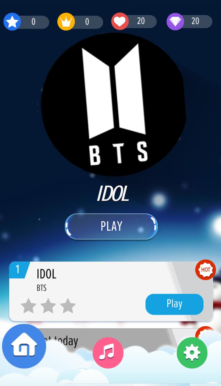 BTS Piano Magic Tiles