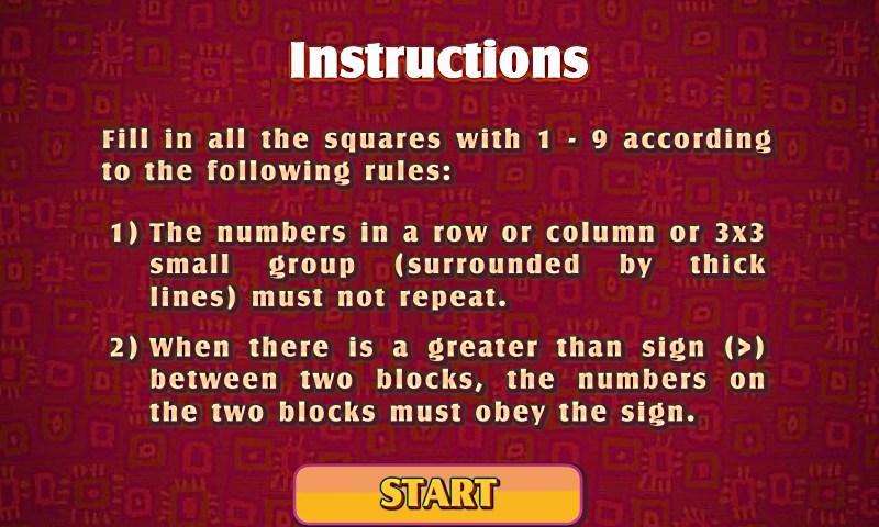Greater Than Sudoku Free