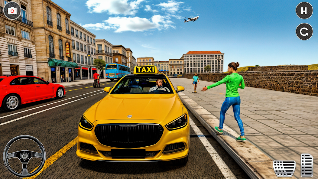 Crazy Car Taxi Simulator