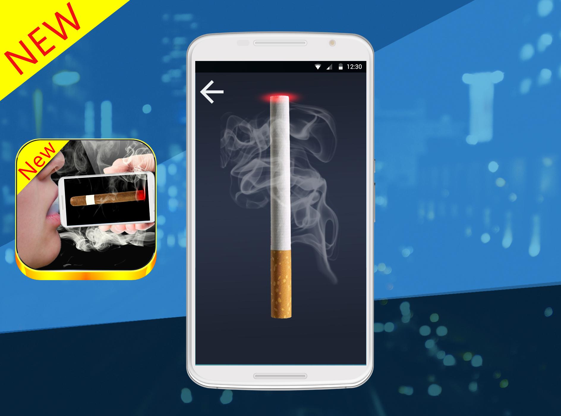 Virtual cigarette smoking
