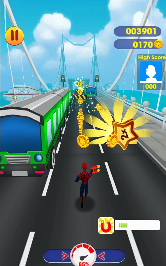 Subway SpiderVerse Rush: avenger spiderman 3D Game