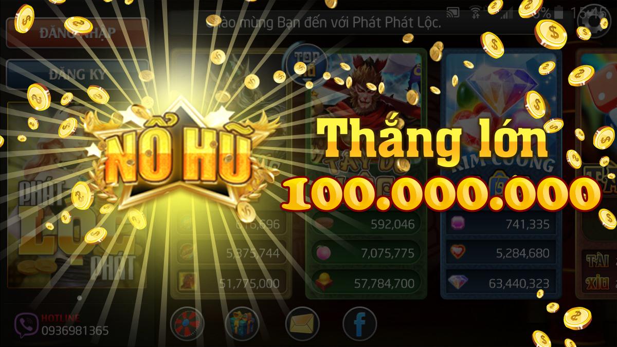 Phat loc club, vong quay phat loc, no hu giat xeng