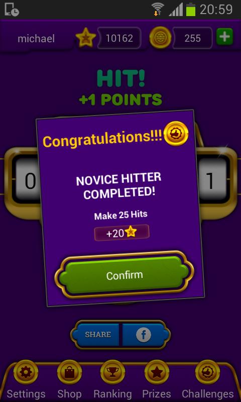 Hit me for the million