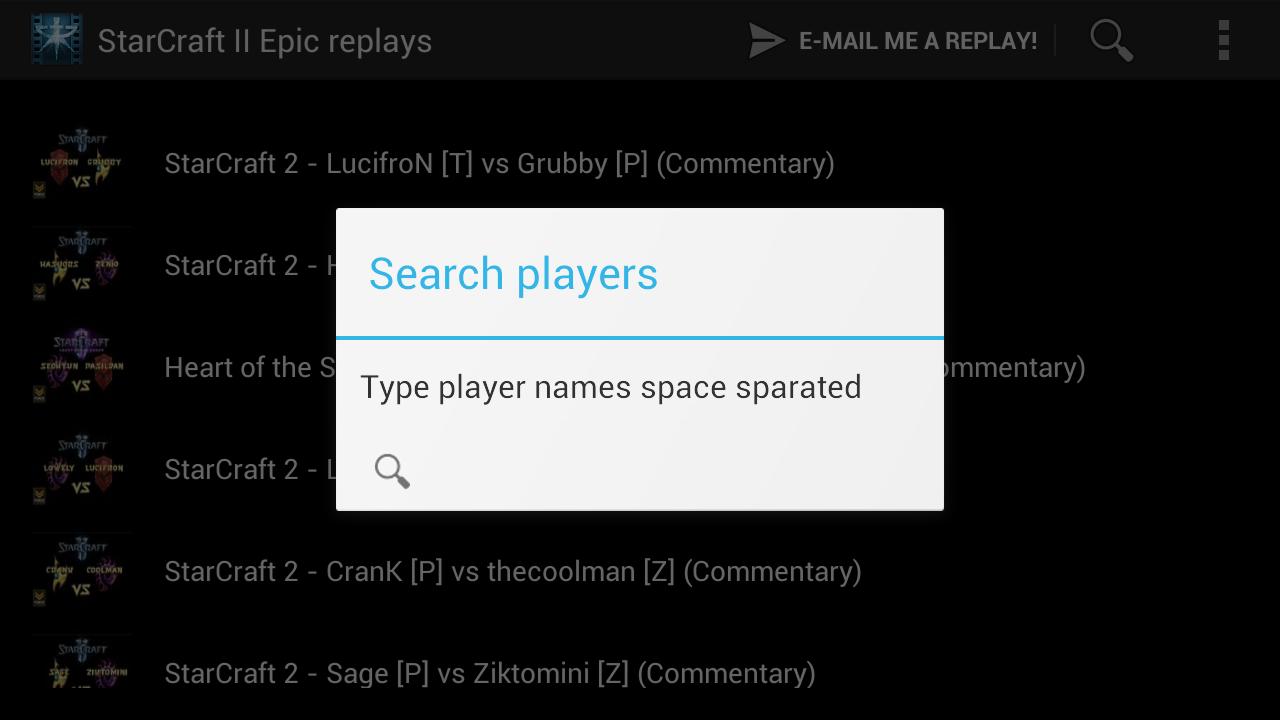 StarCraft II / Hots replays