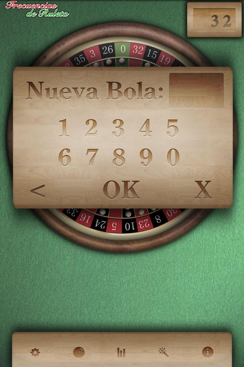 Frecuencias de Ruleta