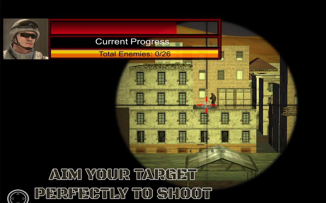 Army Sniper In Arabic City