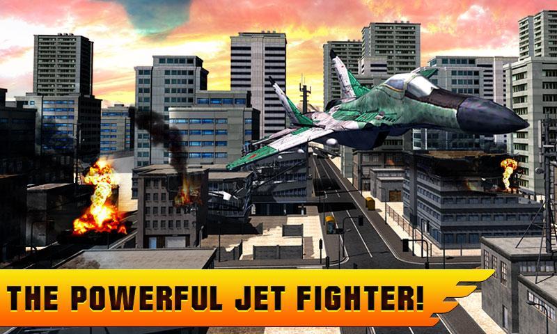 Jet Fighter City Attack