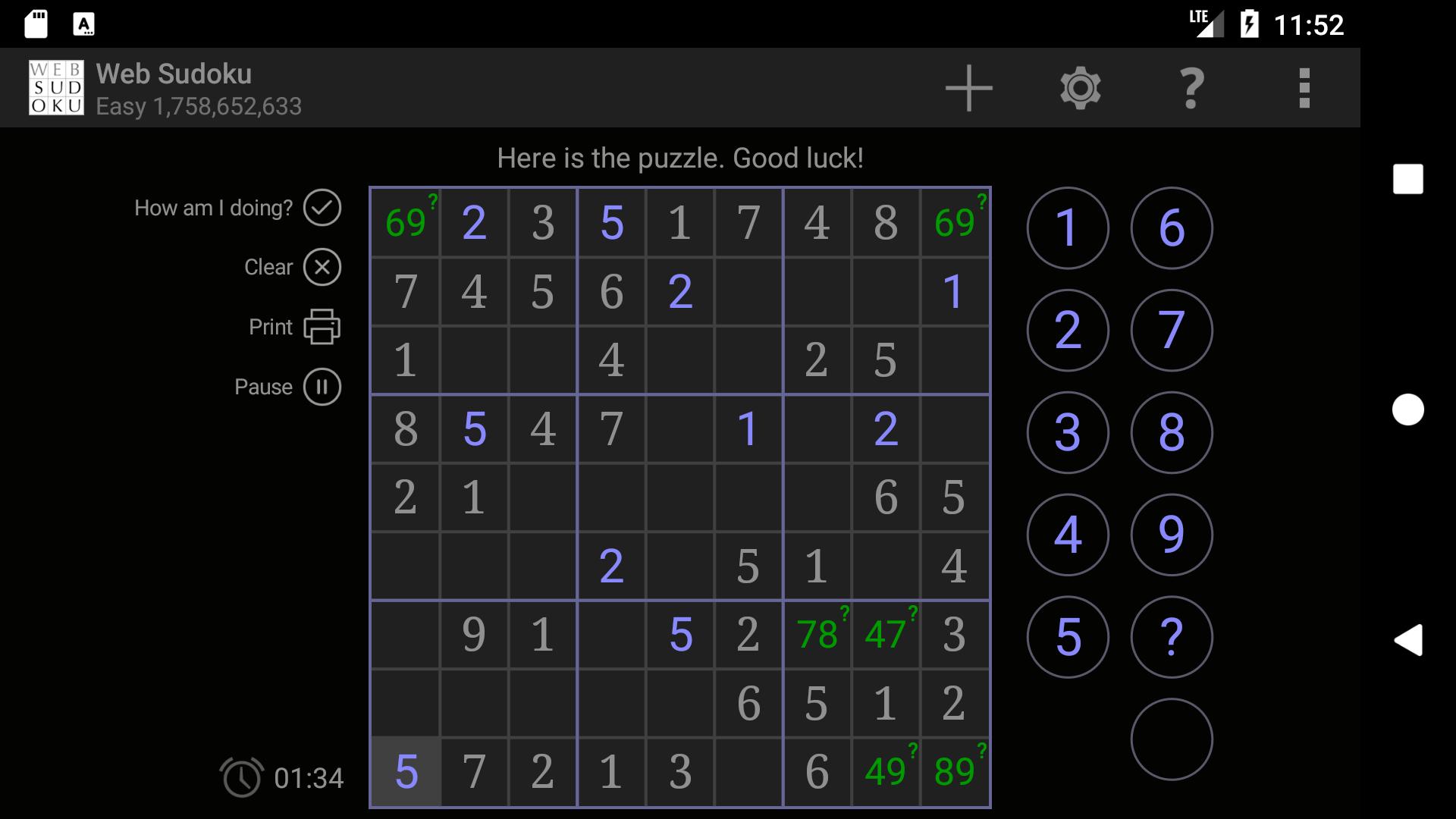 Web Sudoku