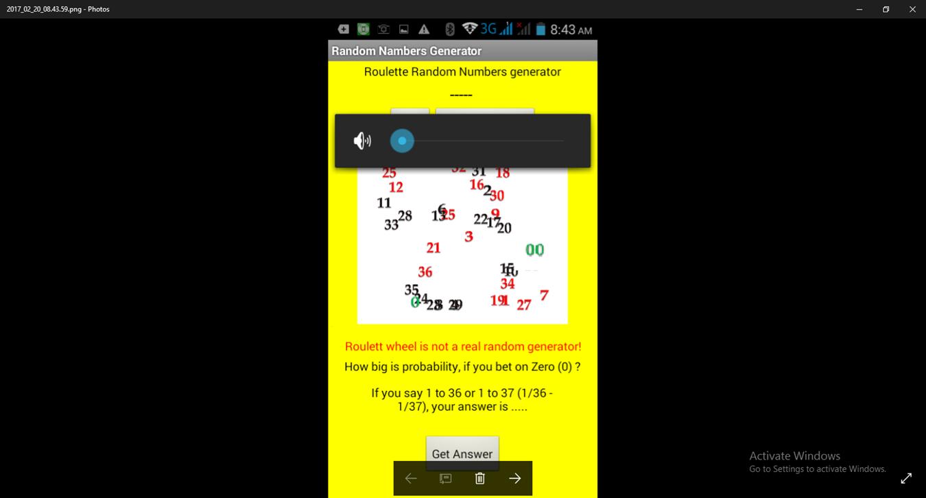 RouletteRandomNumberGenerator