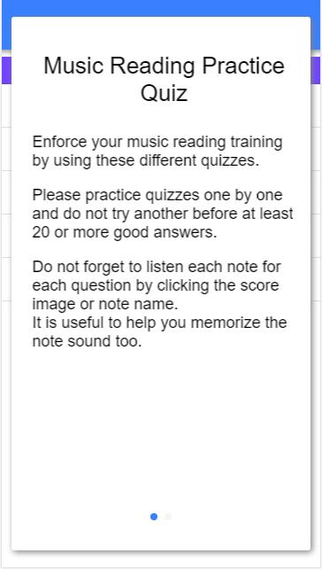 Notes Reading Quiz