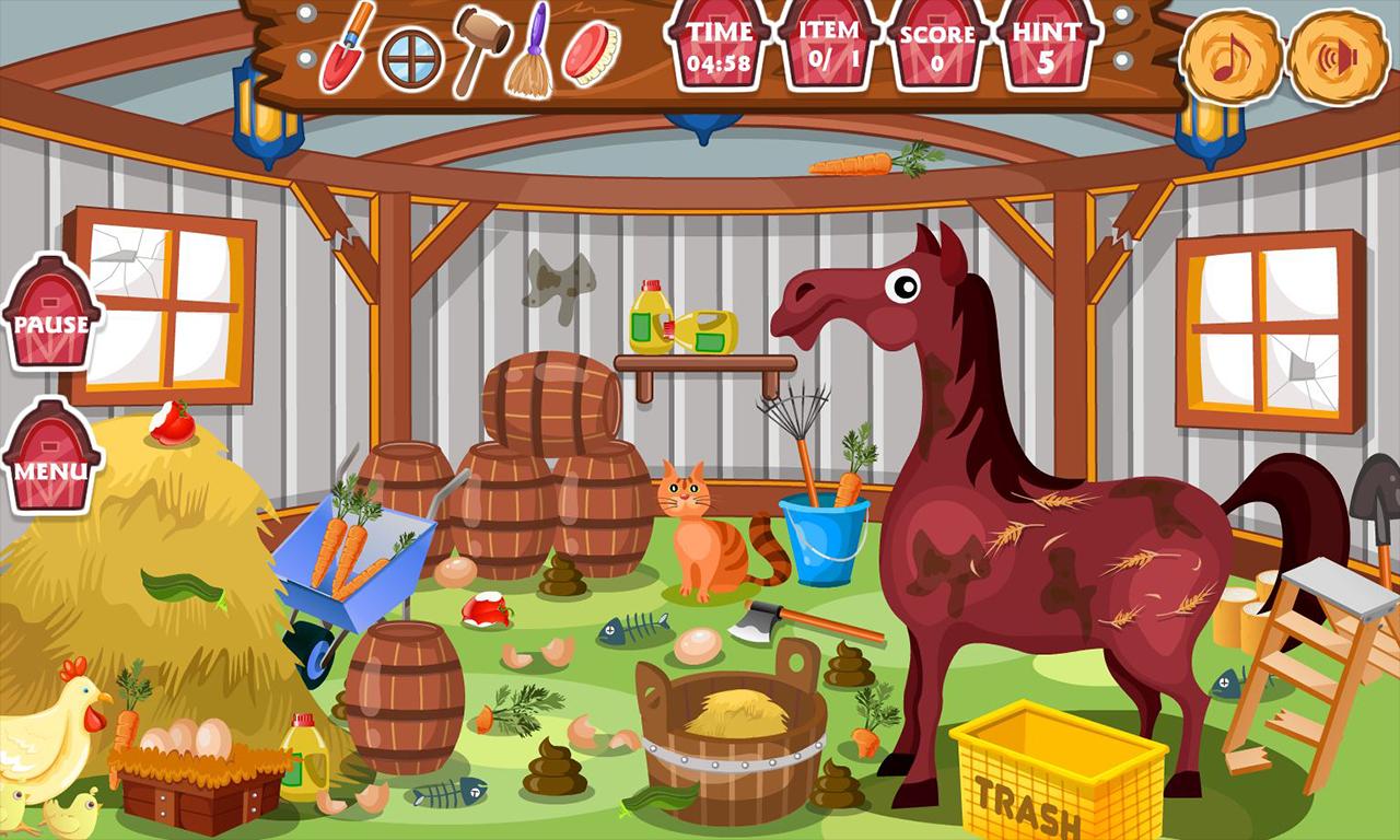 Clean up horse farm