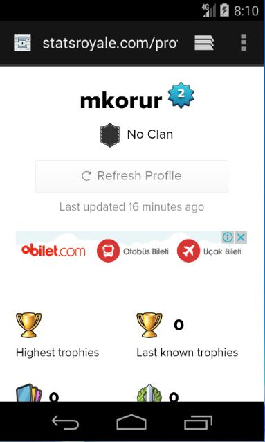 Stats Clash Royale