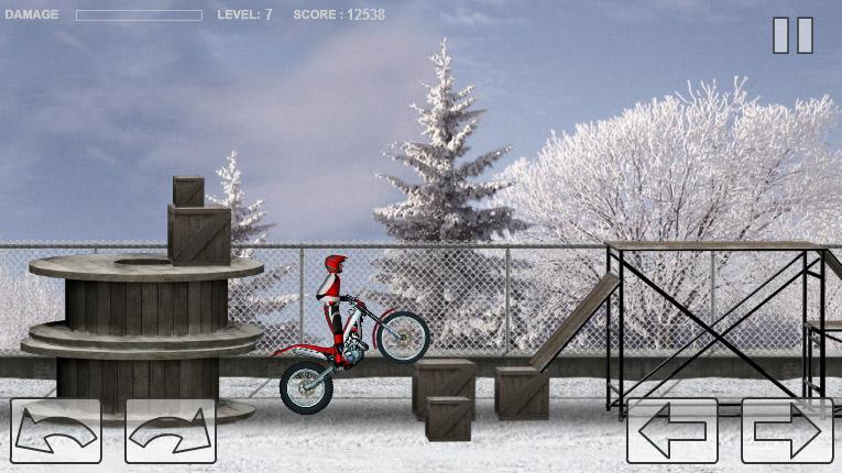 Bike Trial Snow Ride