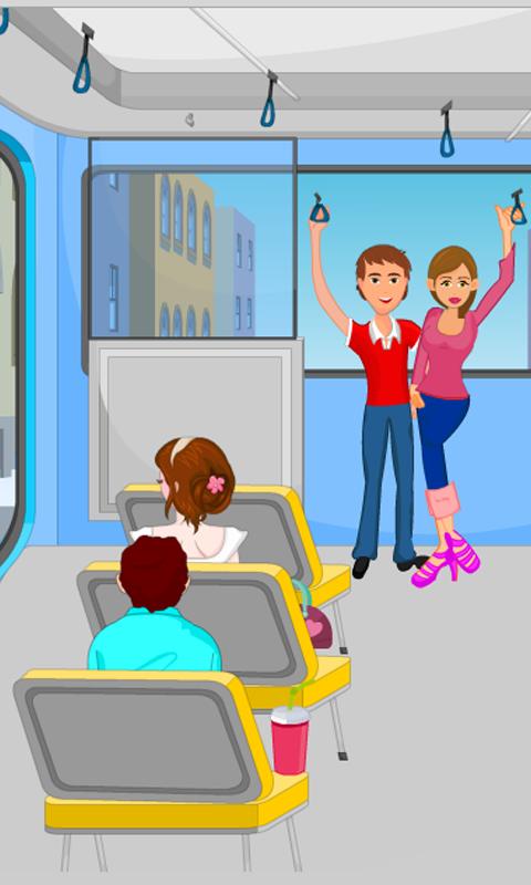 Fun Kiss on Bus