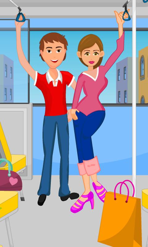 Fun Kiss on Bus