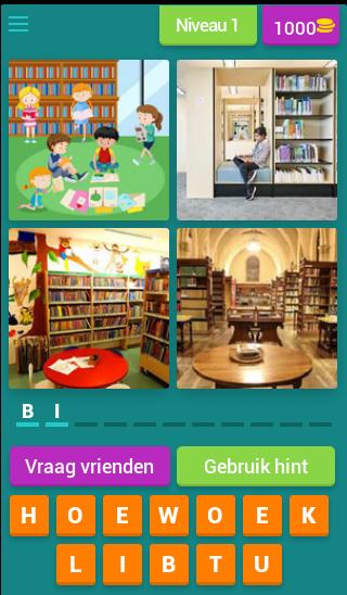 4 foto's 1 woord