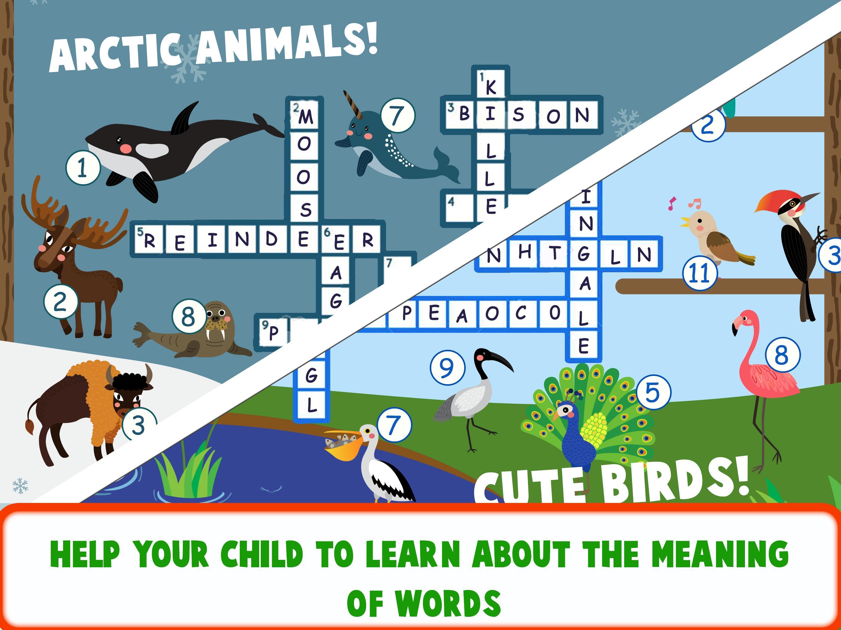 Kids Crossword - Word Games