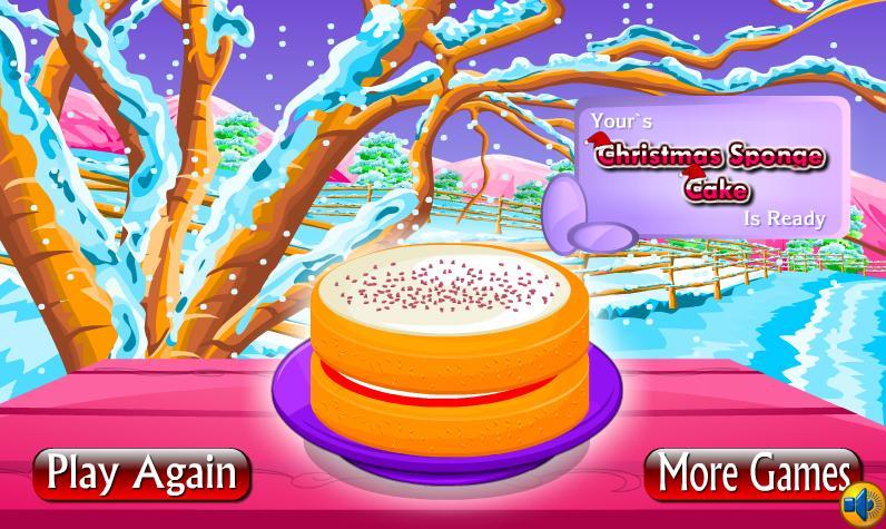 Christmas Sponge Cake Cooking
