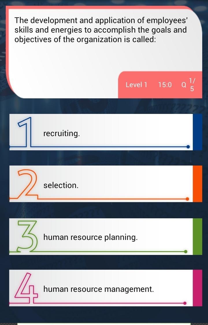Human Resource Quiz