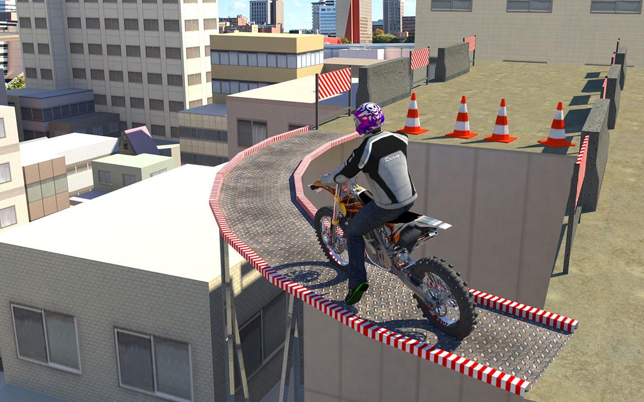 Bike Racing On Roof