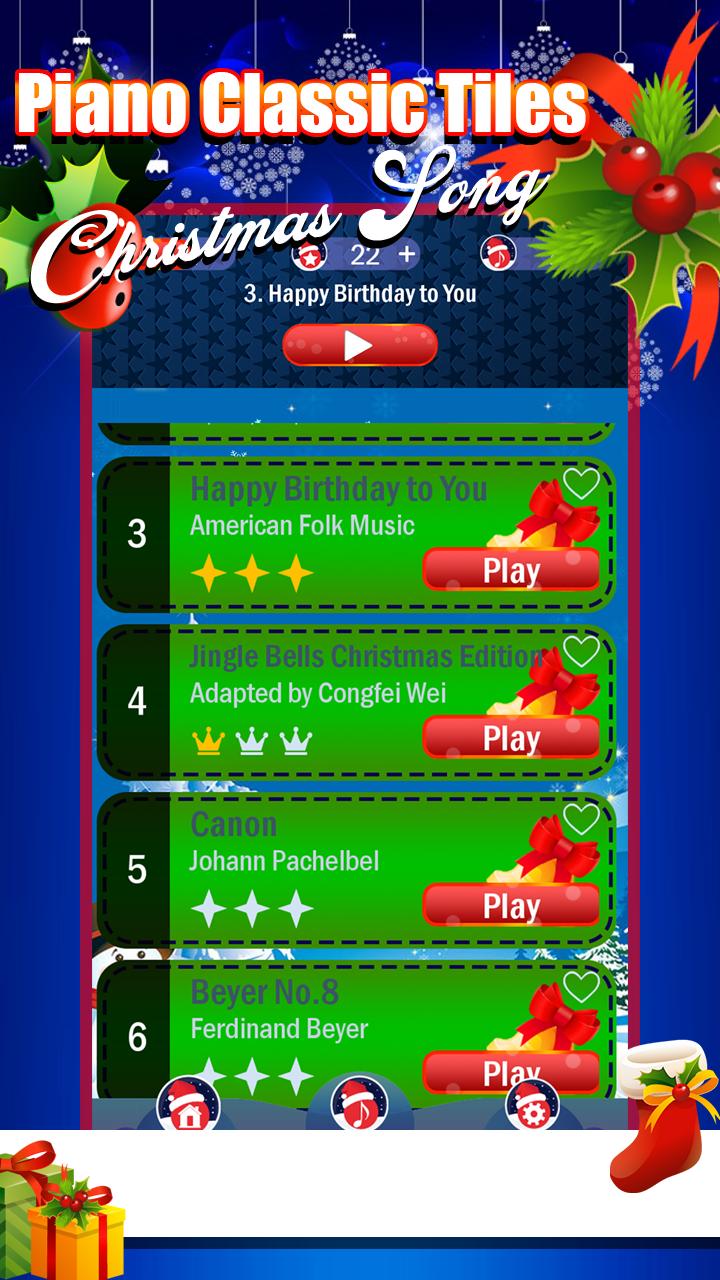 Piano Christmas Tiles