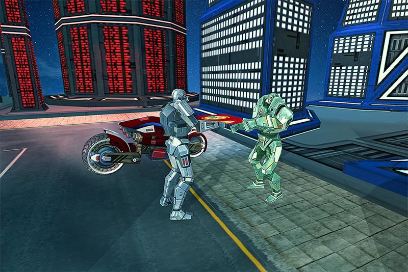 Moto Robot Pizza Delivery 3D