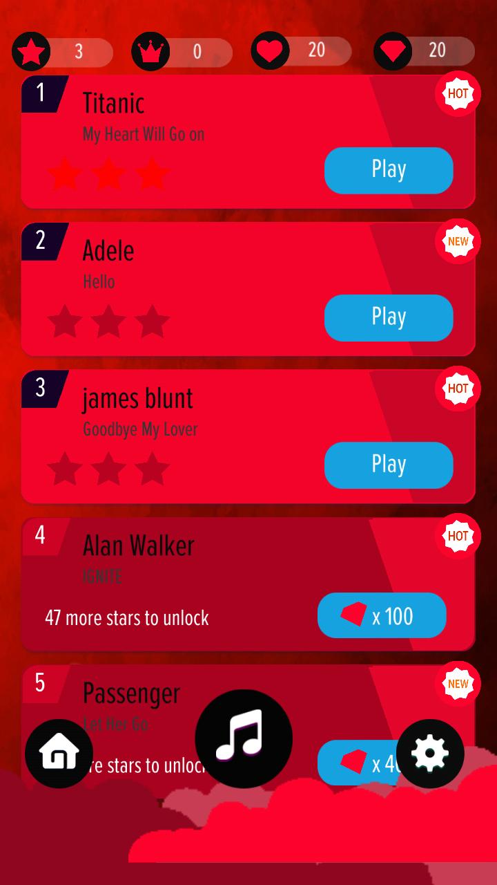 LOVE PIANO TILES