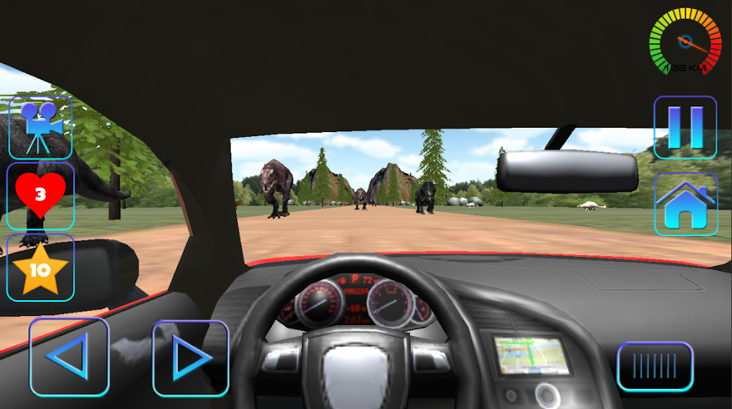 Car Racing in Dinos