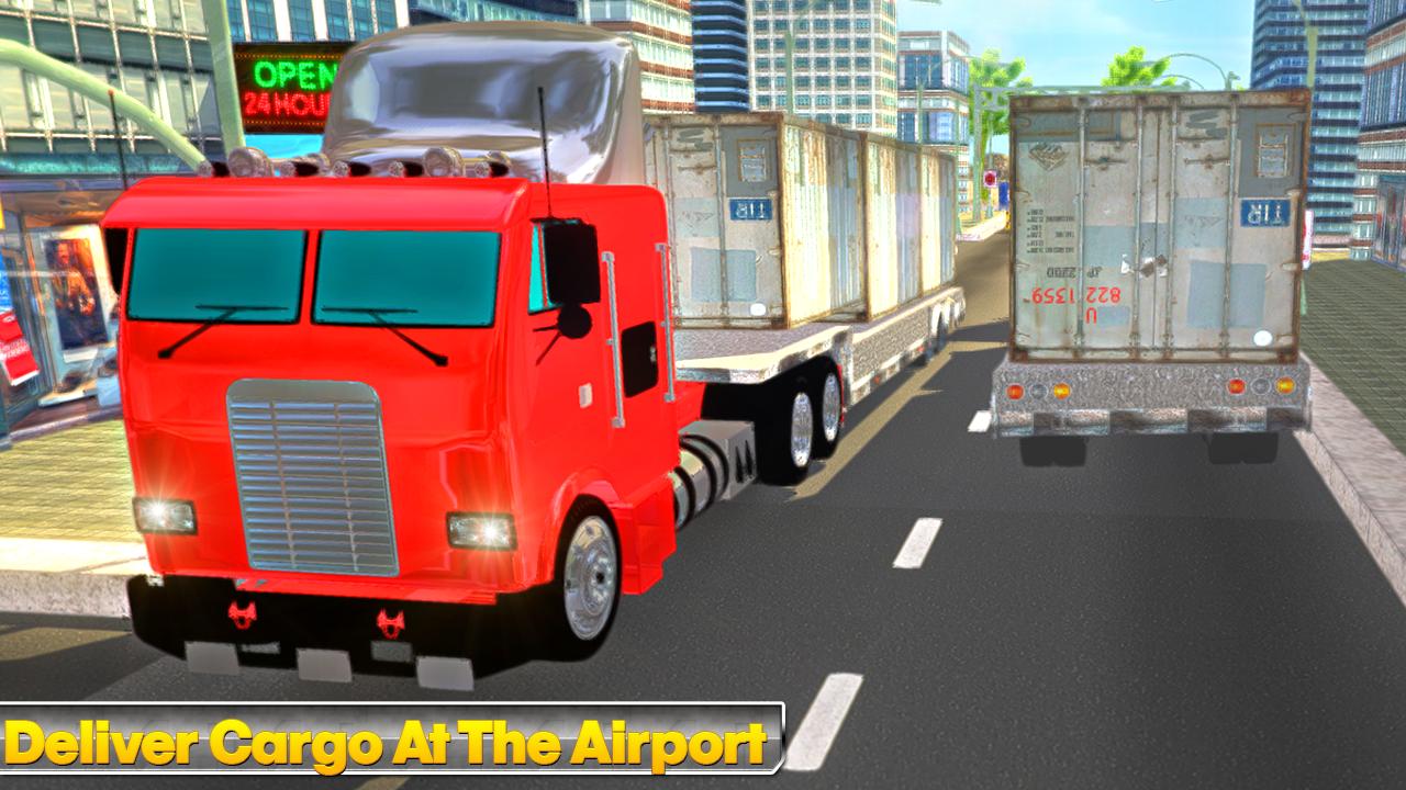 Cargo Plane Transport Truck 3D
