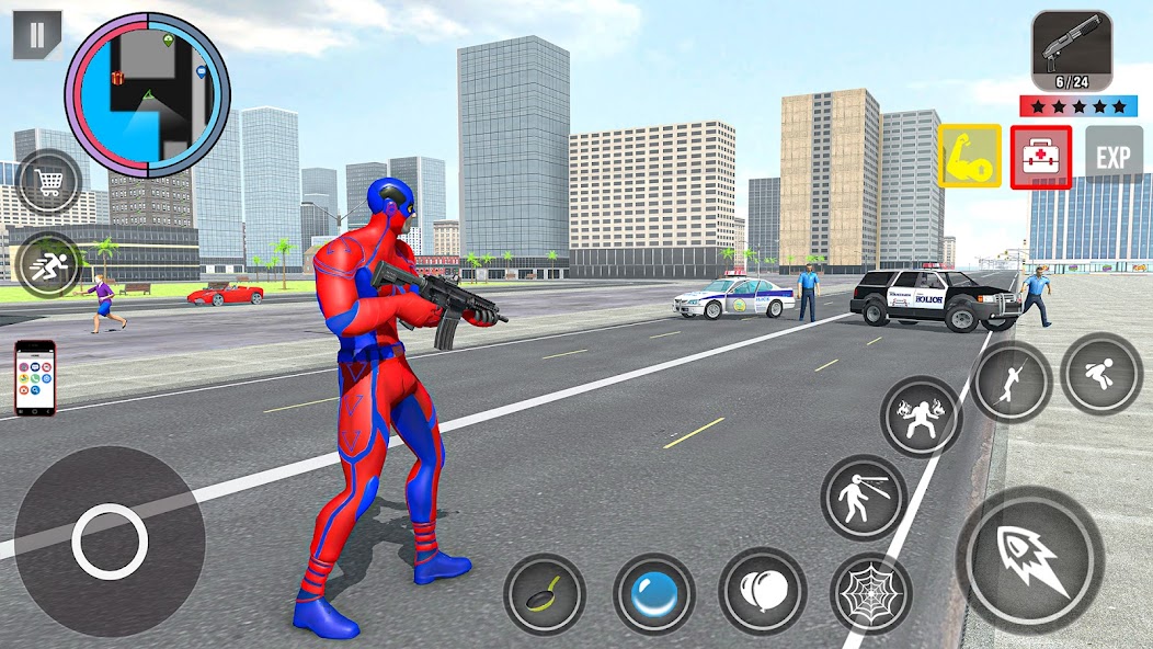 Spider Rope Action Game