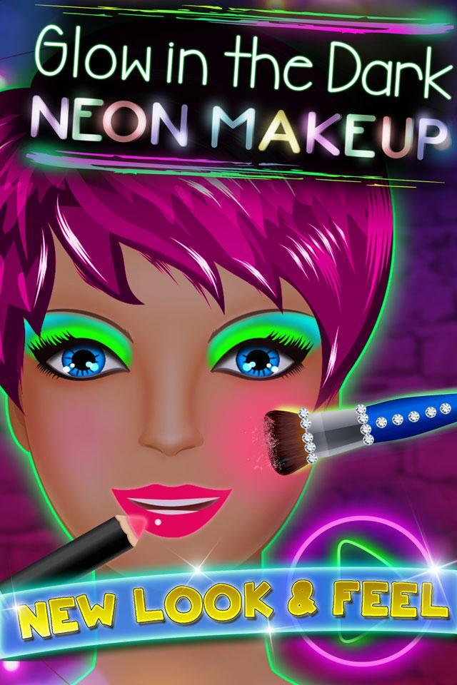 Glow in the Dark Neon Makeup
