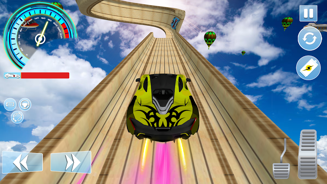 Sky Ramp Car Stunt Races 3D