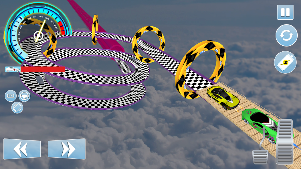 Sky Ramp Car Stunt Races 3D