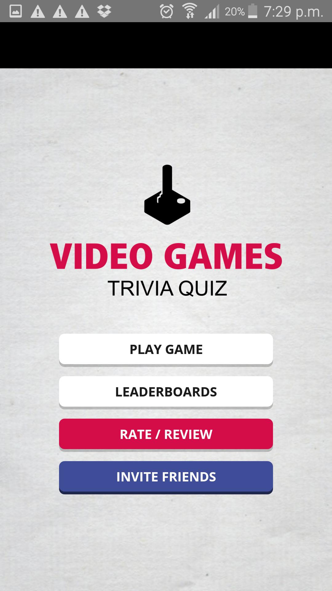 Video Games Trivia