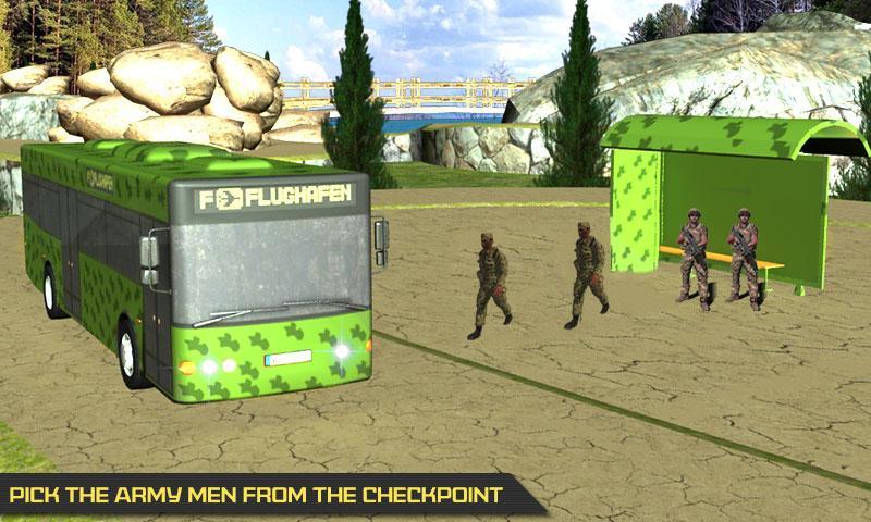 Army Bus: Military Coach Driving Game