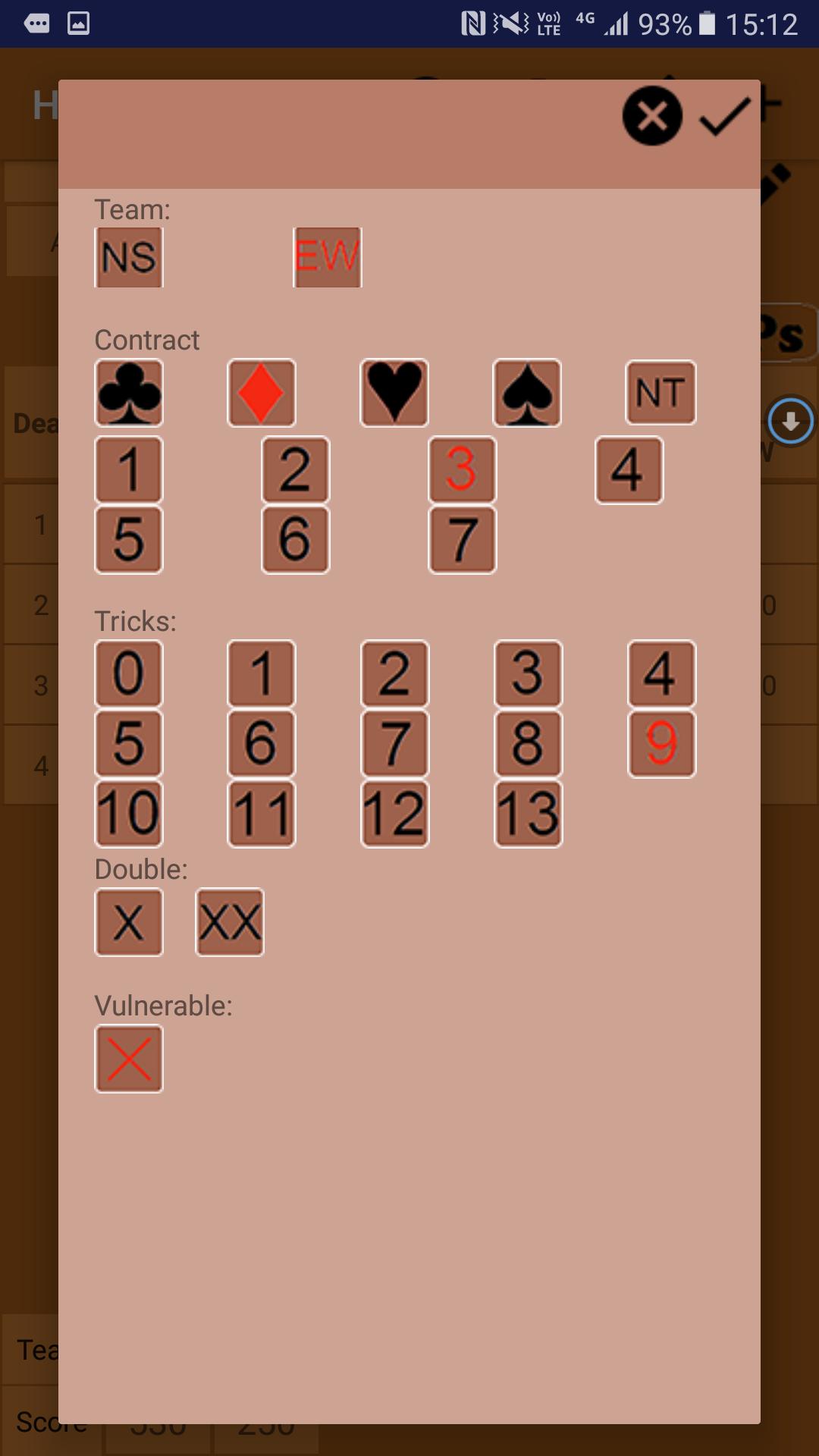 Poker Scorepad