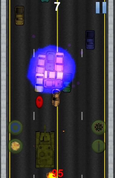 Tank Vs Cars