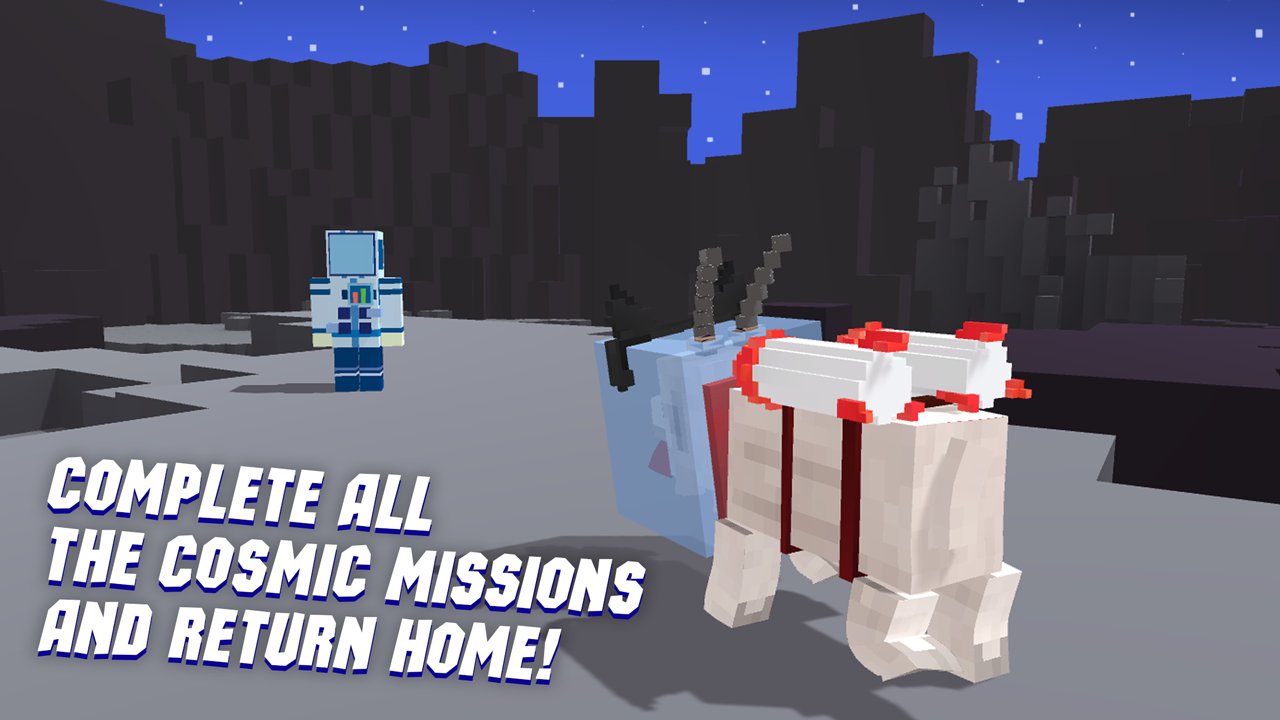 Cube Space Goat Simulator 3D