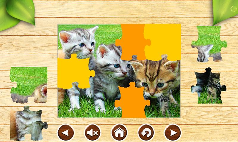 Cat Jigsaw Puzzles Cute Brain Games for Kids FREE