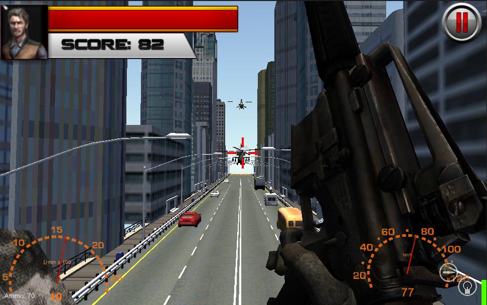 Commando War Gunship Shooting
