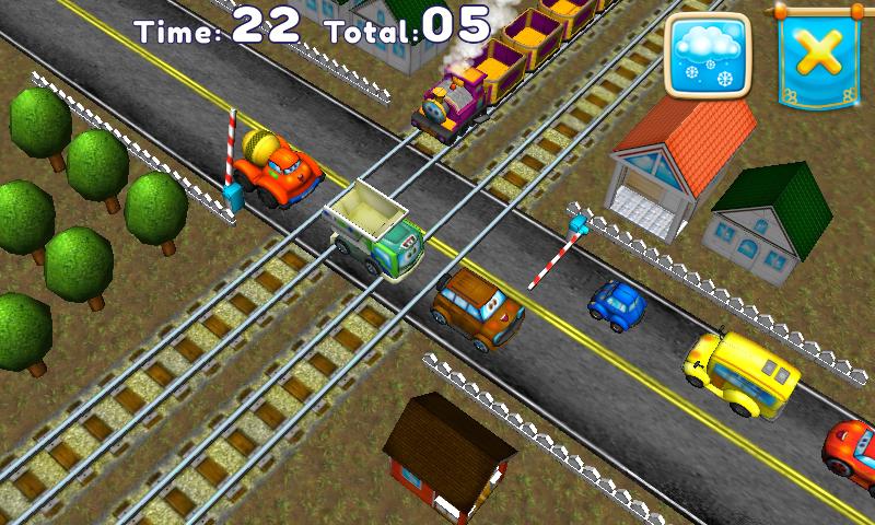 Railroad signals, Crossing.