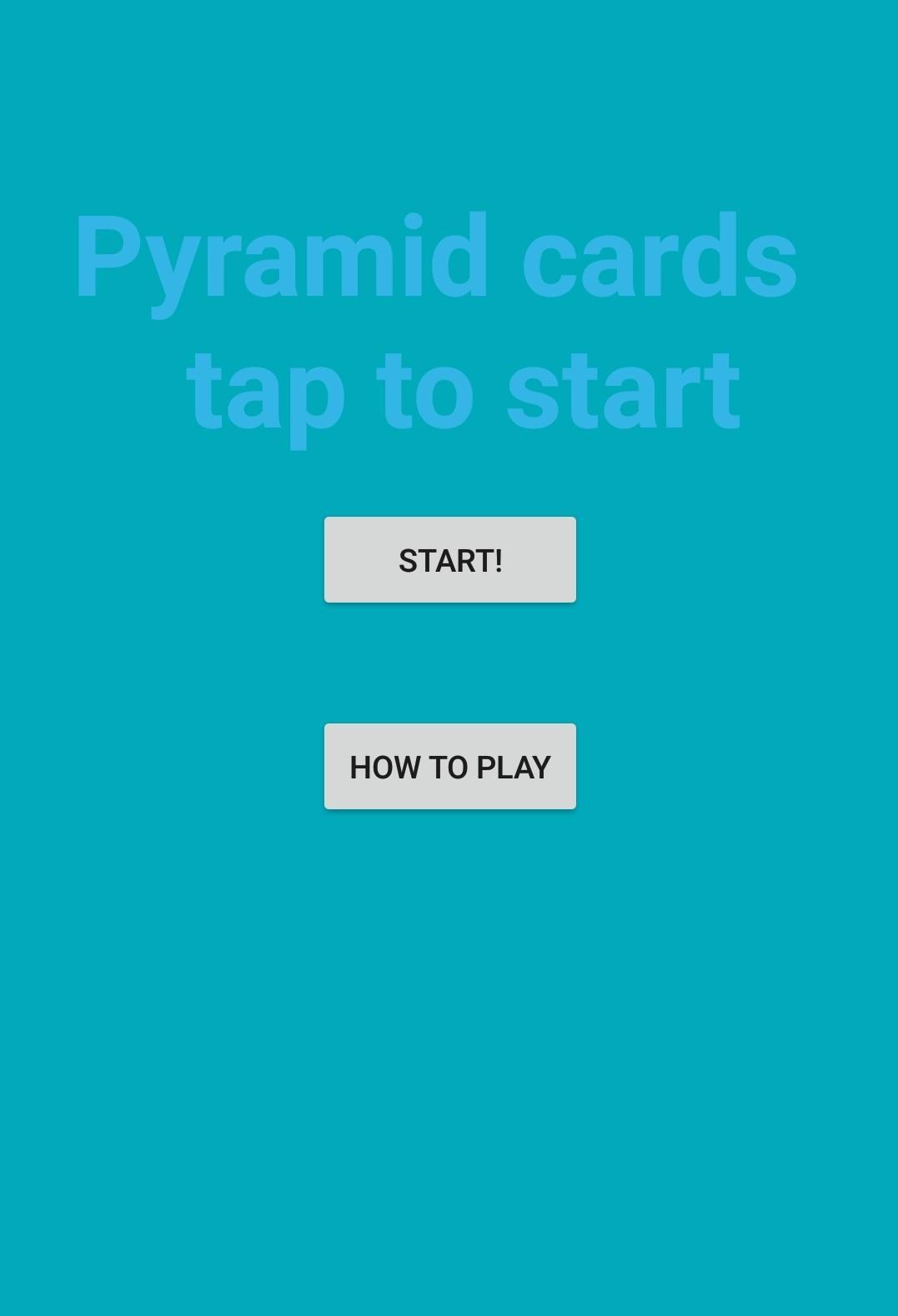 pyramid cards