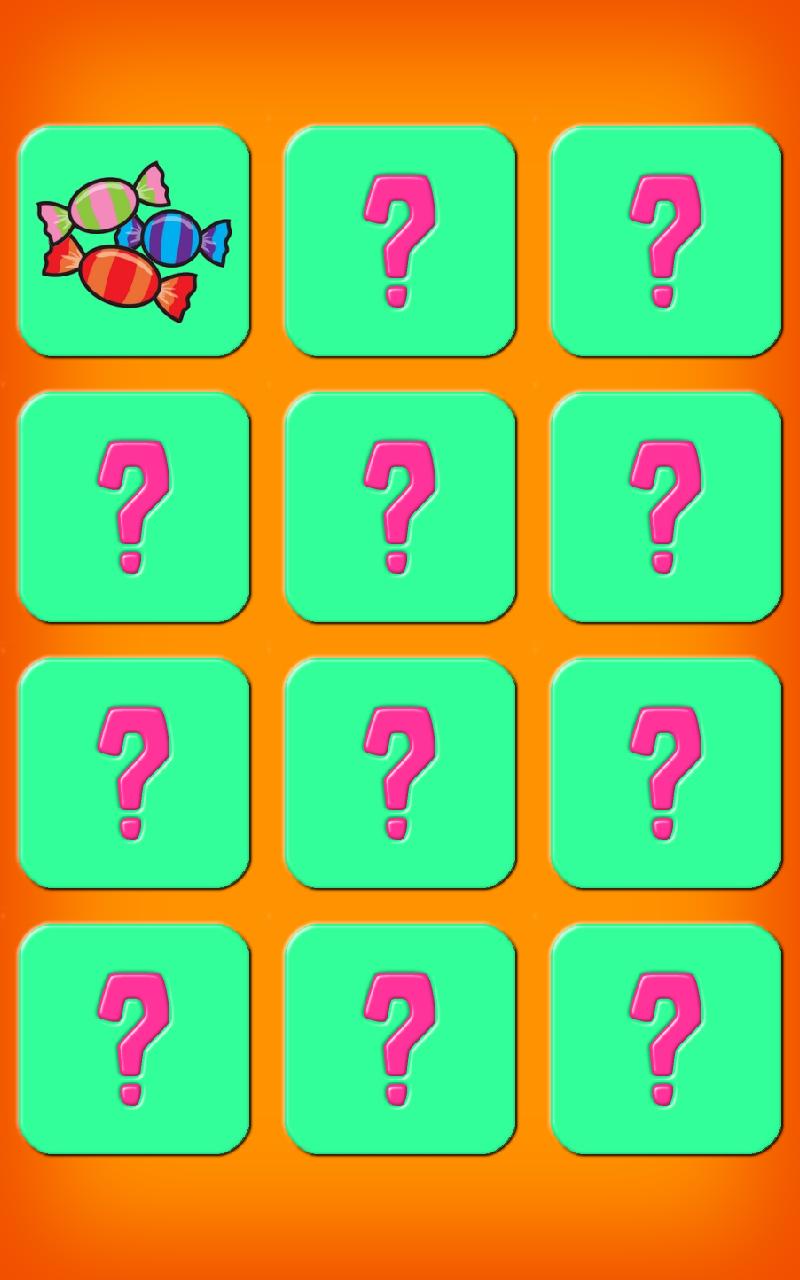 Candy Pairs Memory Game Free